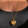 Gold Plated 18Κ Heart Necklace - Coracon