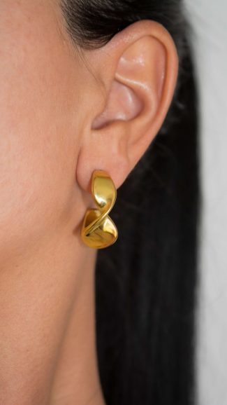 Επιχρυσωμένα 18K σκουλαρίκια
