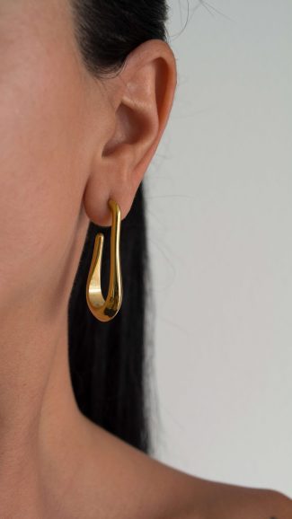 Επιχρυσωμένα 18K σκουλαρίκια